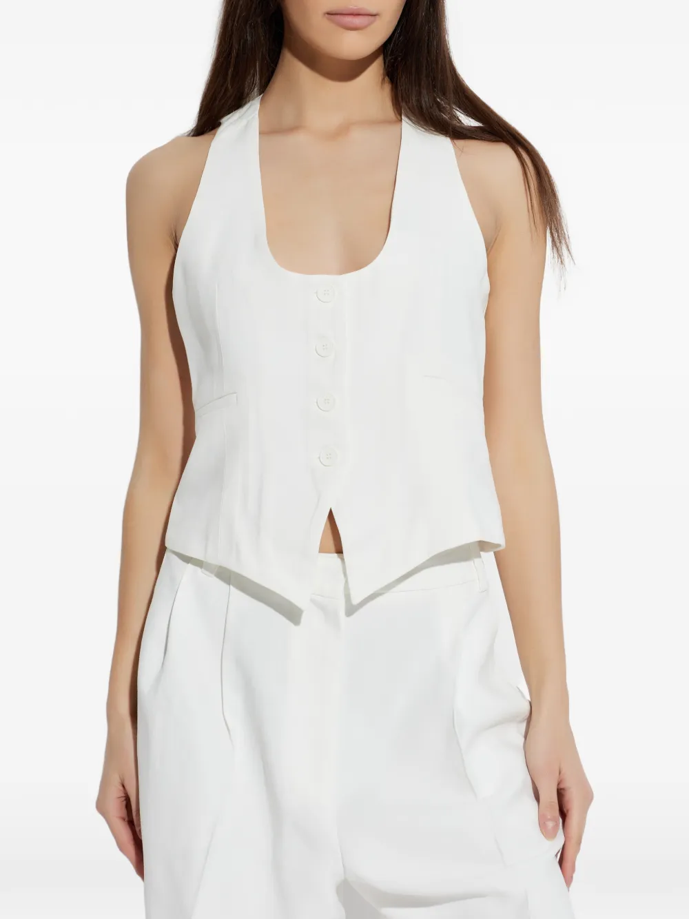  Iro Cala Buttoned Vest - White 