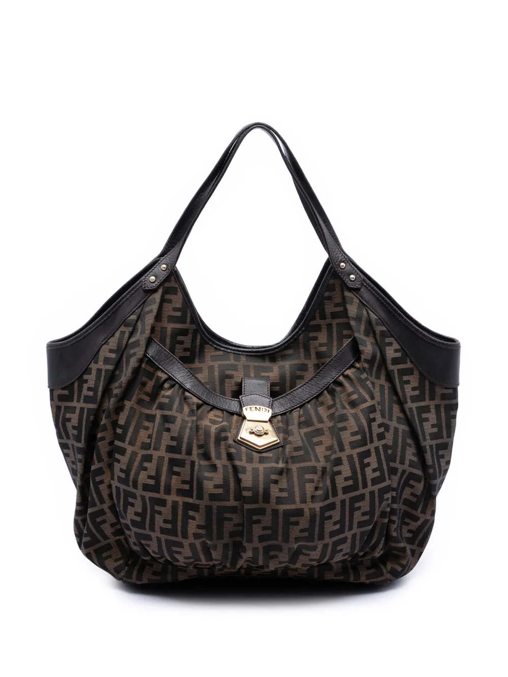 Fendi Pre-Owned 2000-2010 Large Zucca Canvas Chef tote bag - Marrone