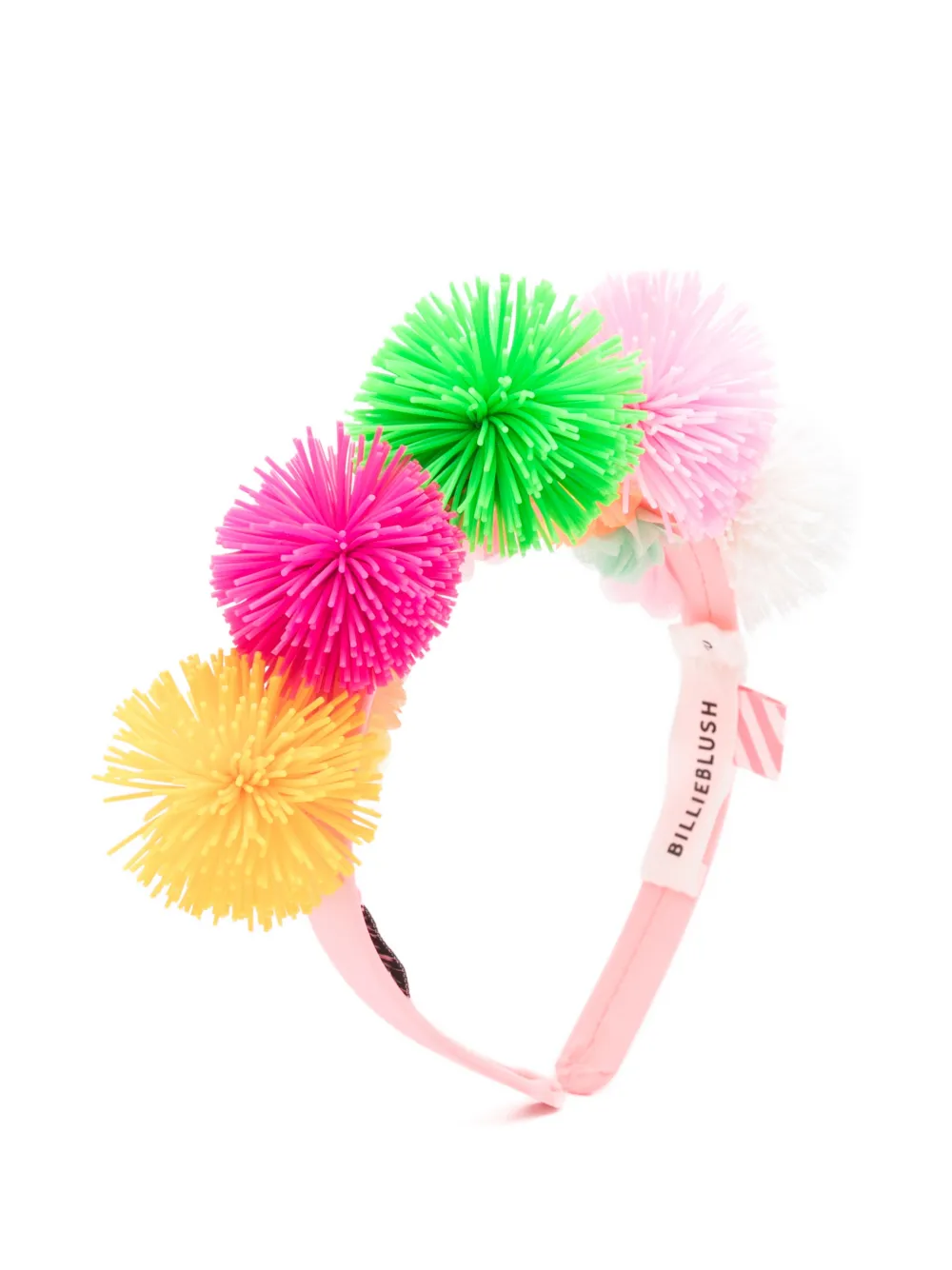 Billieblush pompom-detail headband - Rosa