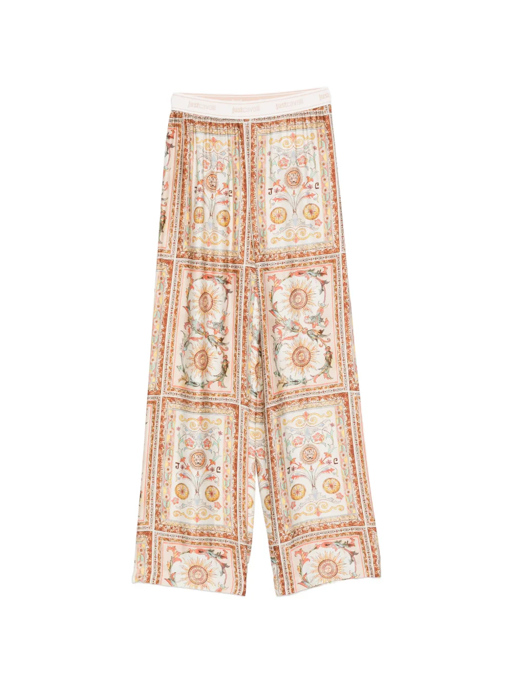 Just Cavalli Persian Tarot print trousers - Nude