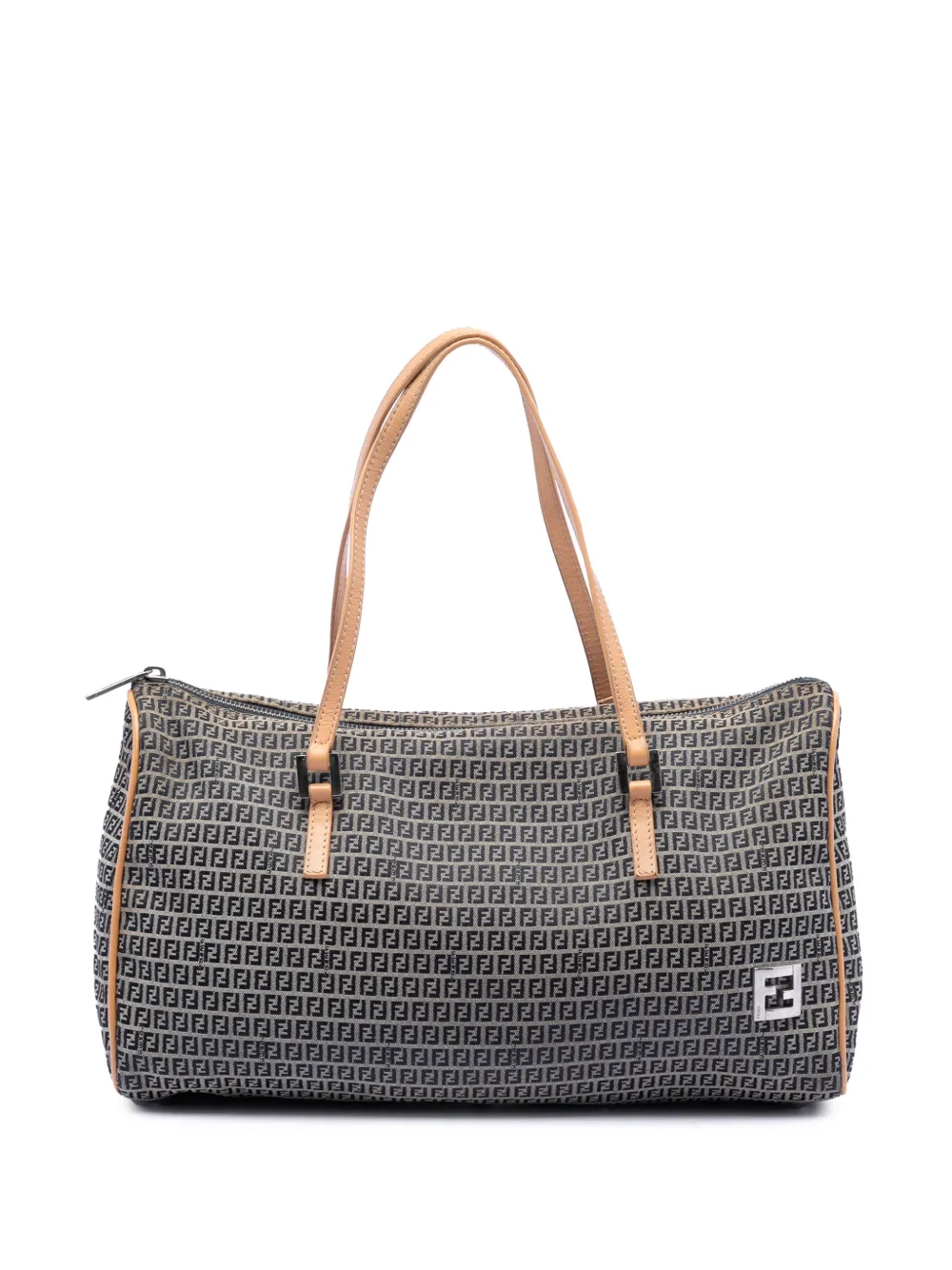 Fendi Pre-Owned Borsa a mano Bauletto micro in tela con motivo Zucchino 2000-2010 - Marrone