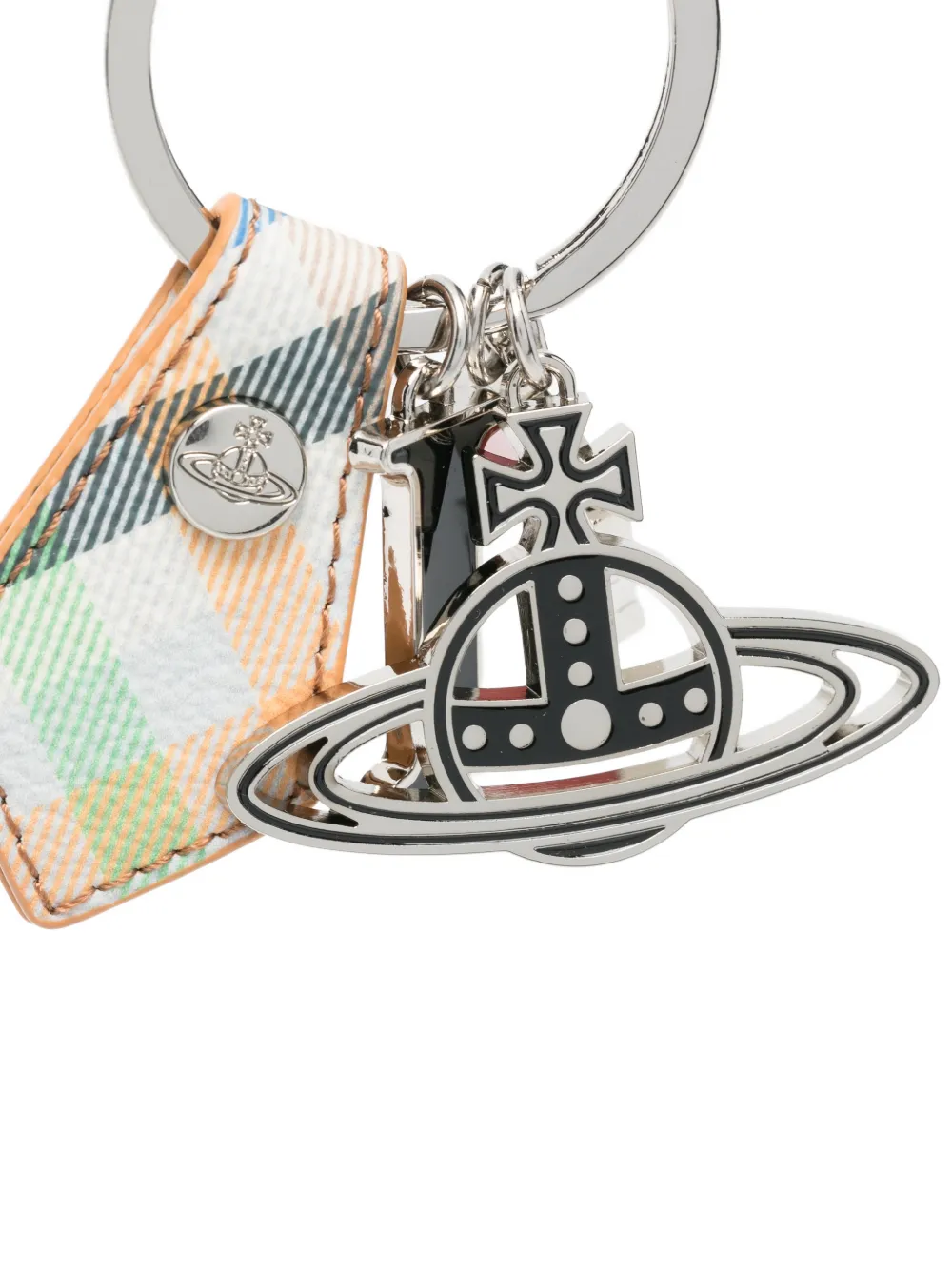 I Love Orb tartan keyring