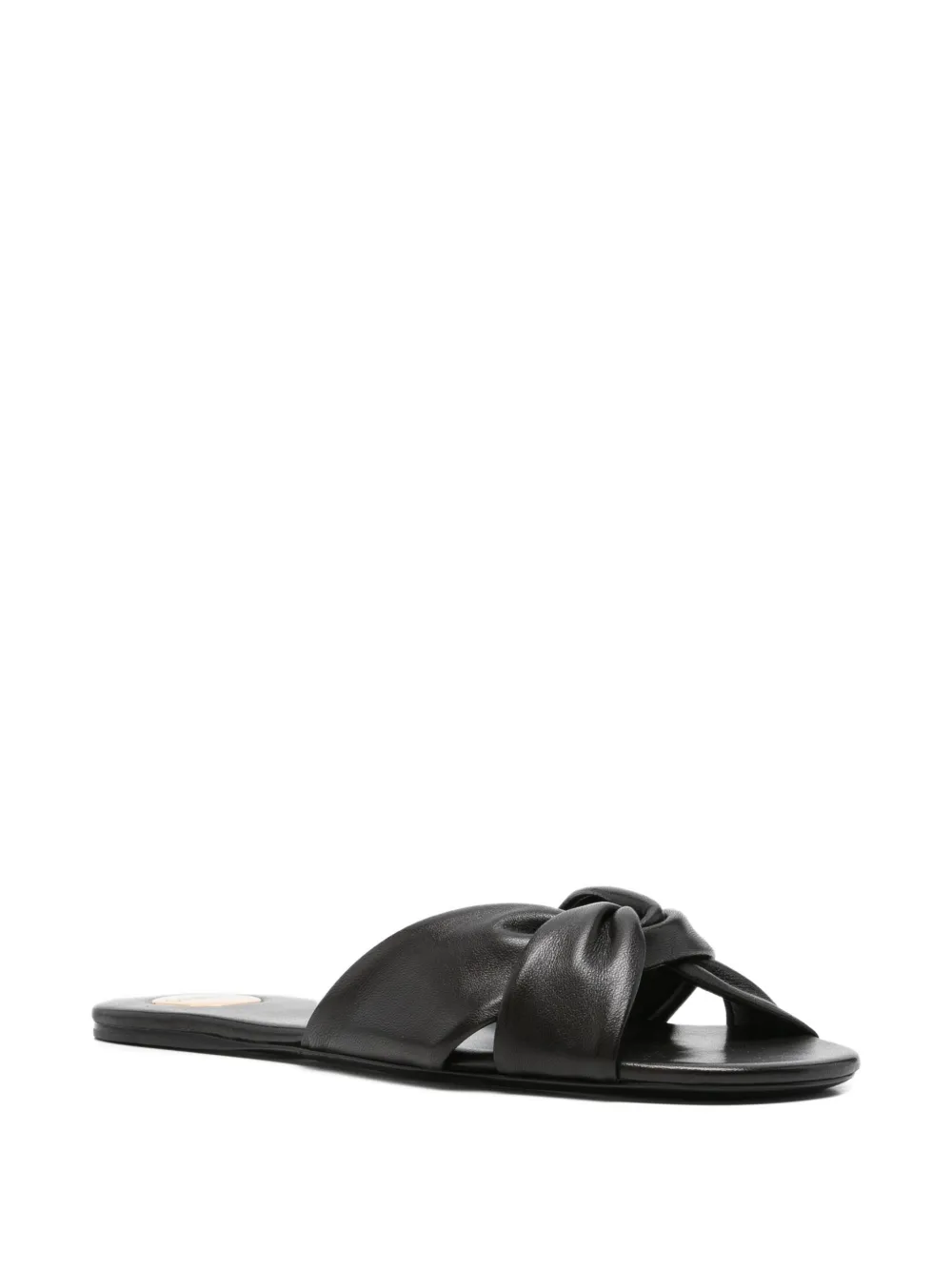 Saint Laurent Leren sandalen Zwart