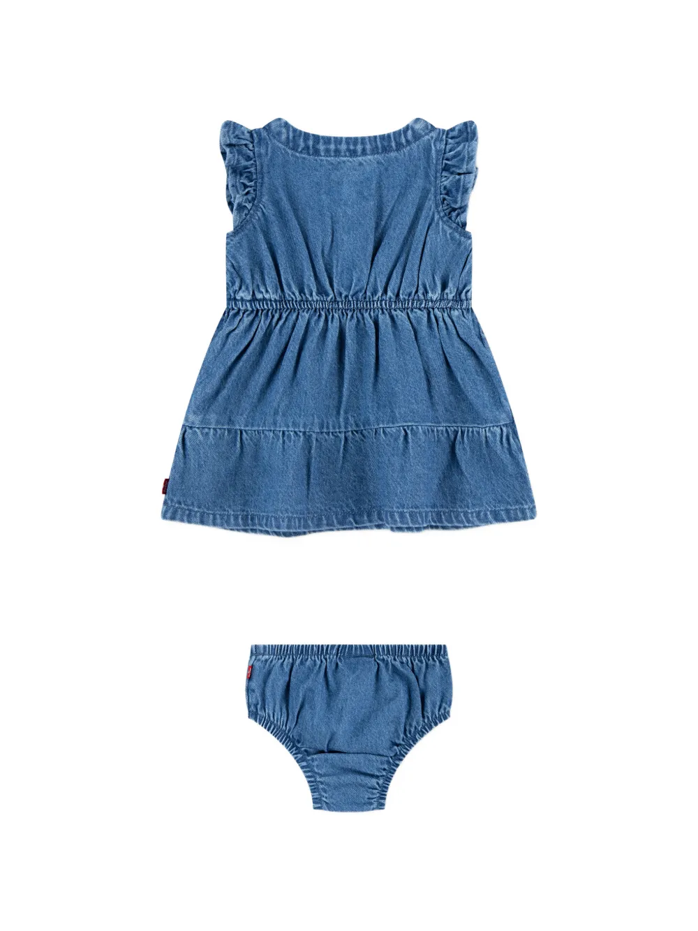  Levi's Kids Ruffled Tiered Dress Set (set Of Two) - Blue 