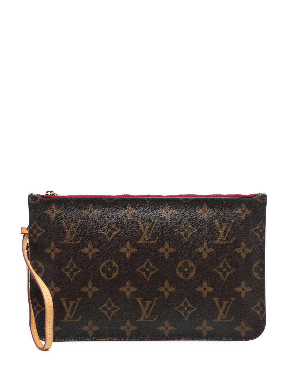 Louis Vuitton Pre-Owned Pouch Neverfull MM con monogramma 2014 - Marrone