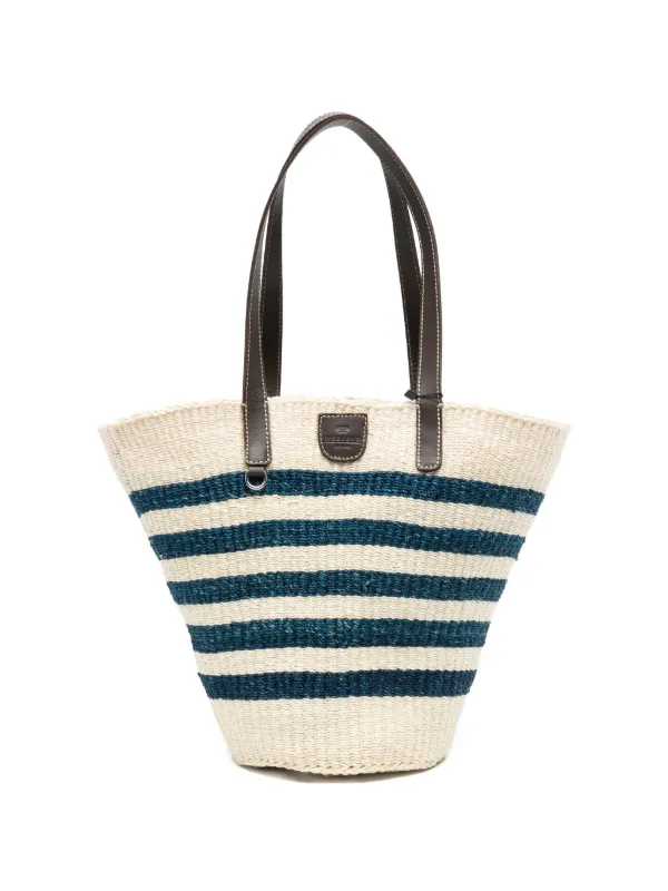 Weekend Max Mara Wkagennaio ストライプ ハンドバッグ | ニュートラル 