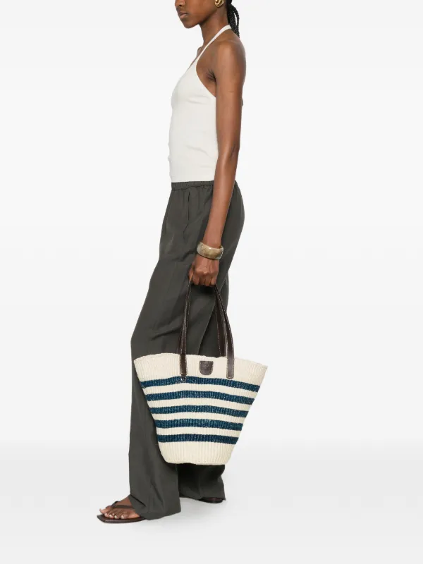 Weekend Max Mara Wkagennaio ストライプ ハンドバッグ | ニュートラル 