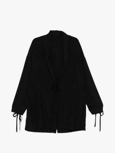 Yohji Yamamoto striped drawstring-cuff jacket