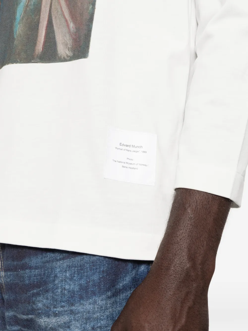 Junya Watanabe MAN T-shirt met lange mouwen Wit