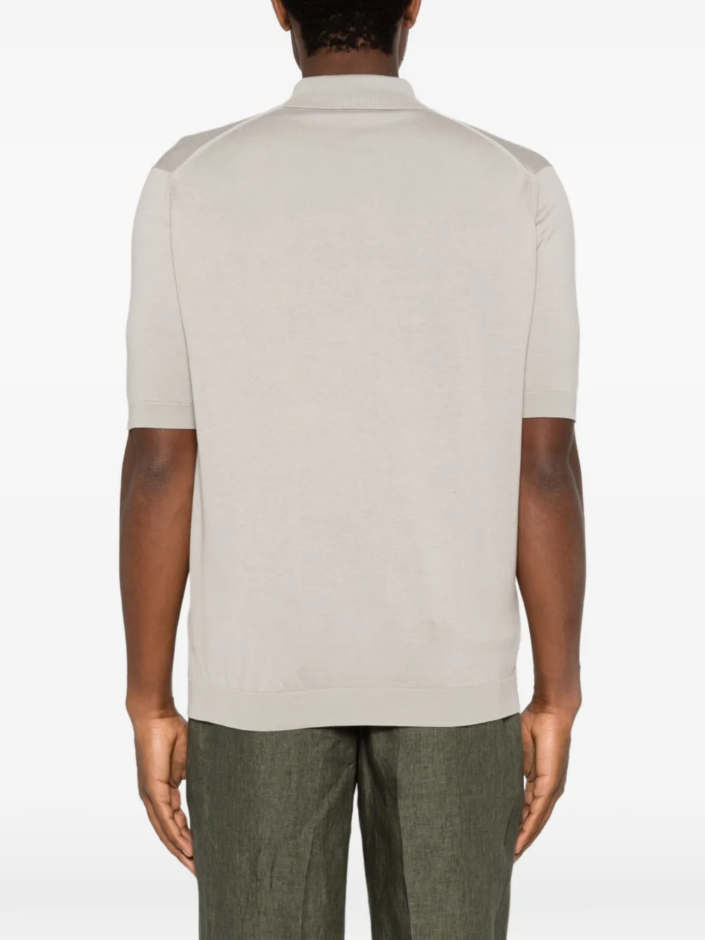 John Smedley Isis poloshirt Grijs