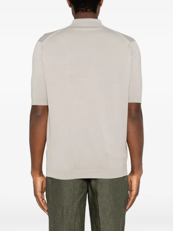 John Smedley Isis Polo Shirt | Grey | FARFETCH