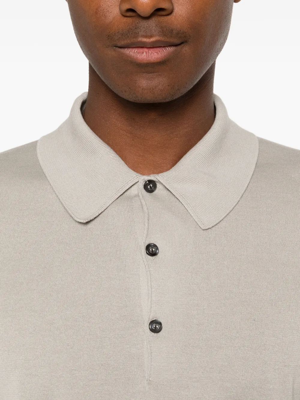 John Smedley Isis poloshirt Grijs