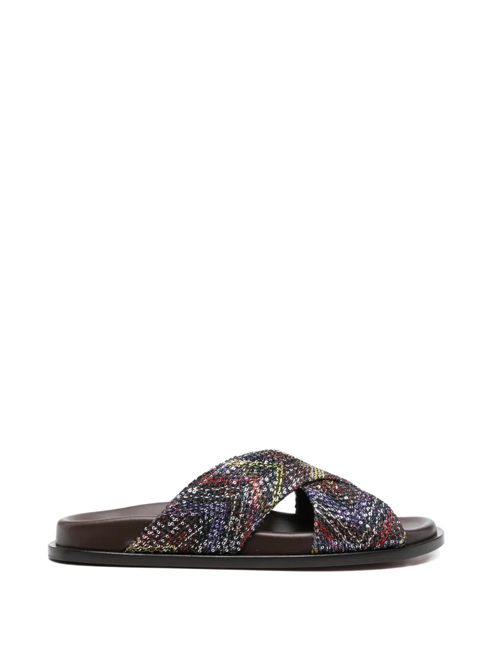 Missoni criss-cross-strap sandals - Nero