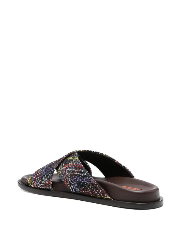 美品　MASION SPECIAL クロスストラップサンダル Missoni クロスストラップ サンダル | ブラック | FARFETCH JP