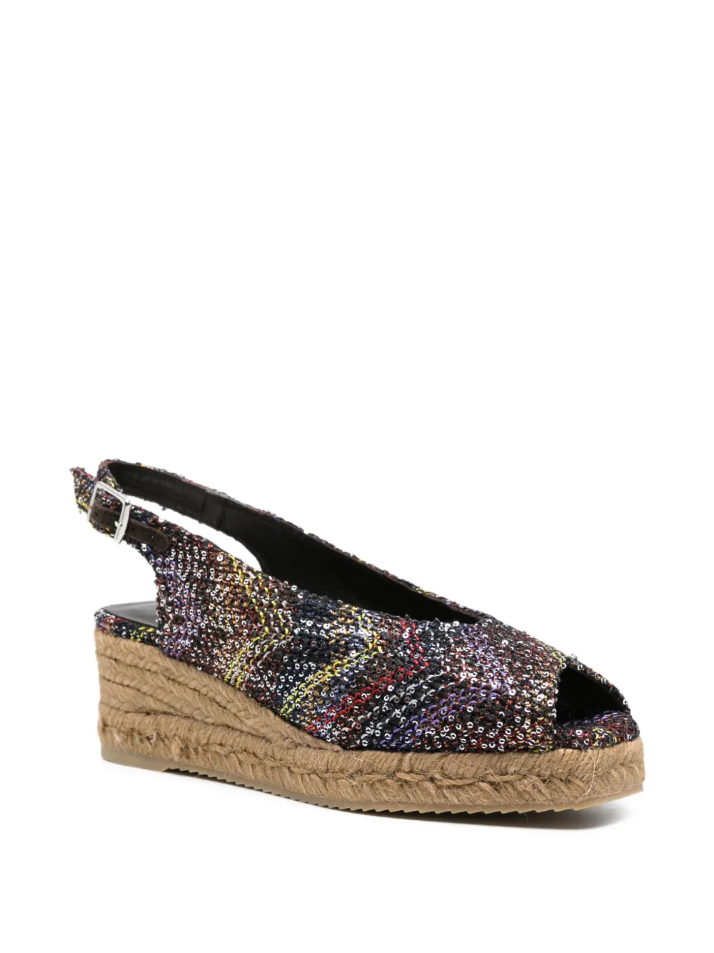 Missoni Open-toe Slingback Sandals - Black 