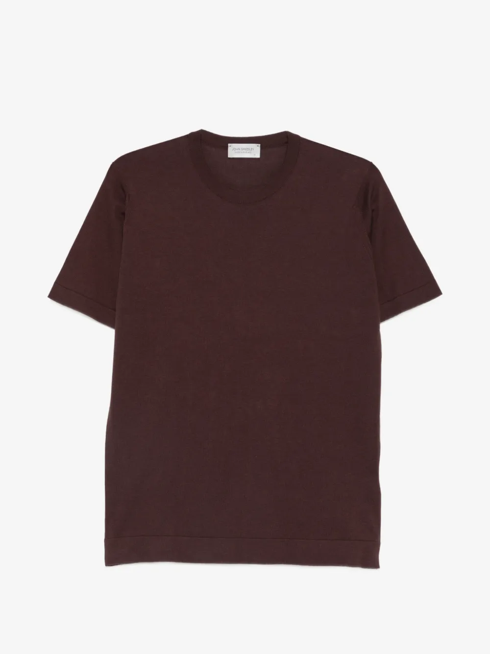 John Smedley 파인 니트 티셔츠 | 브라운 | Image 1