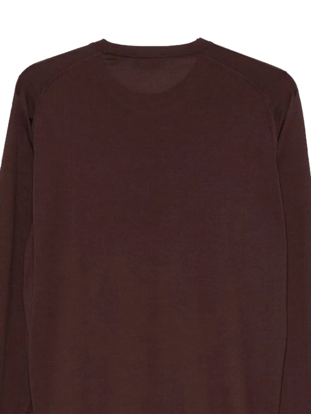 John Smedley Rowland T-shirt met ronde hals Bruin