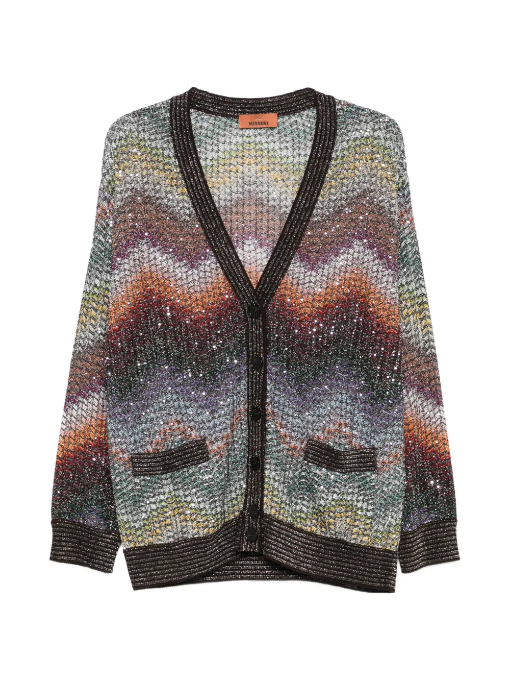 Missoni sequinned cardigan - Brown