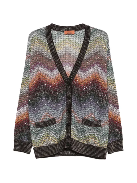 Missoni cardigan med pailletter