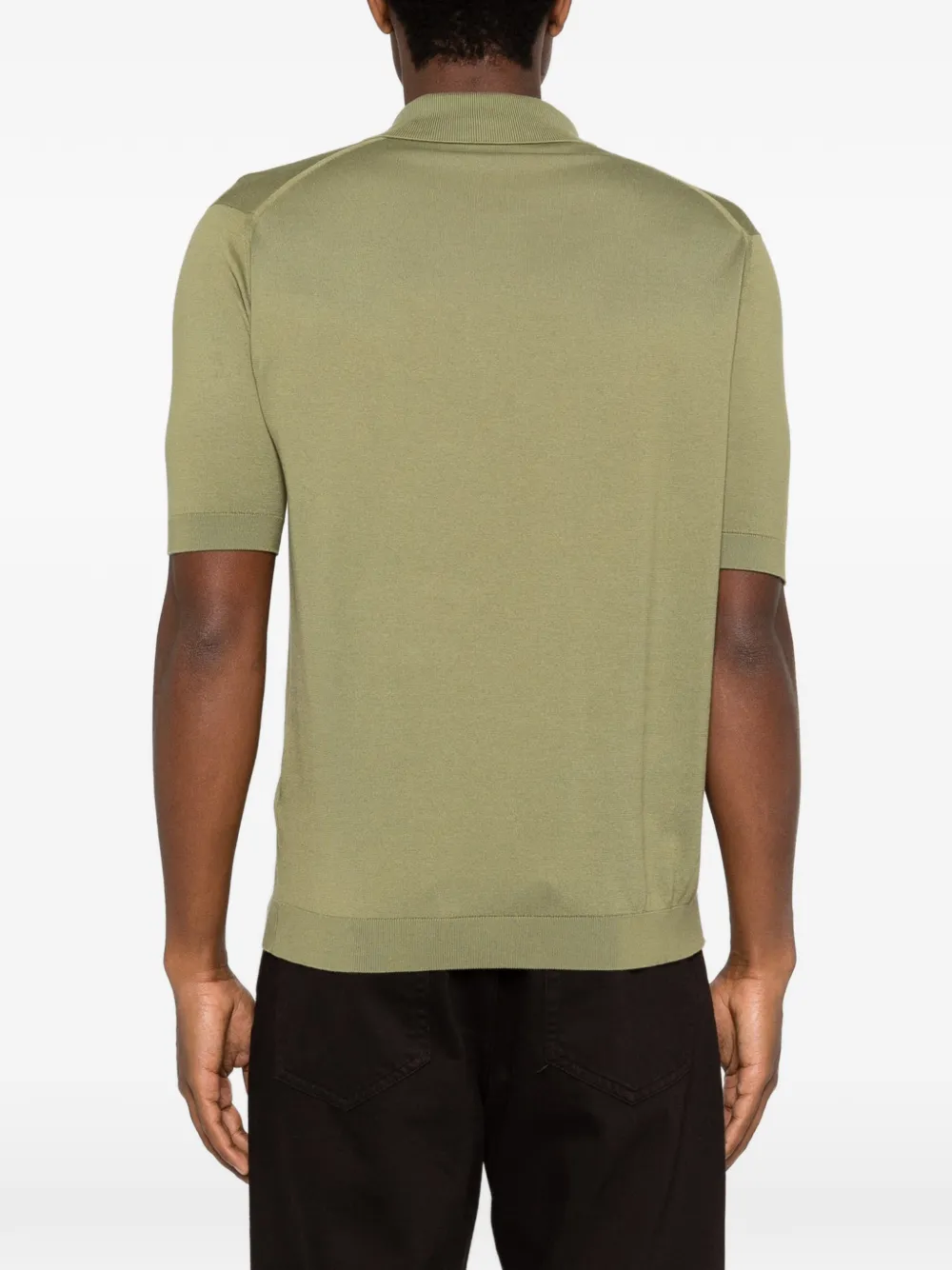 John Smedley Poloshirt Groen