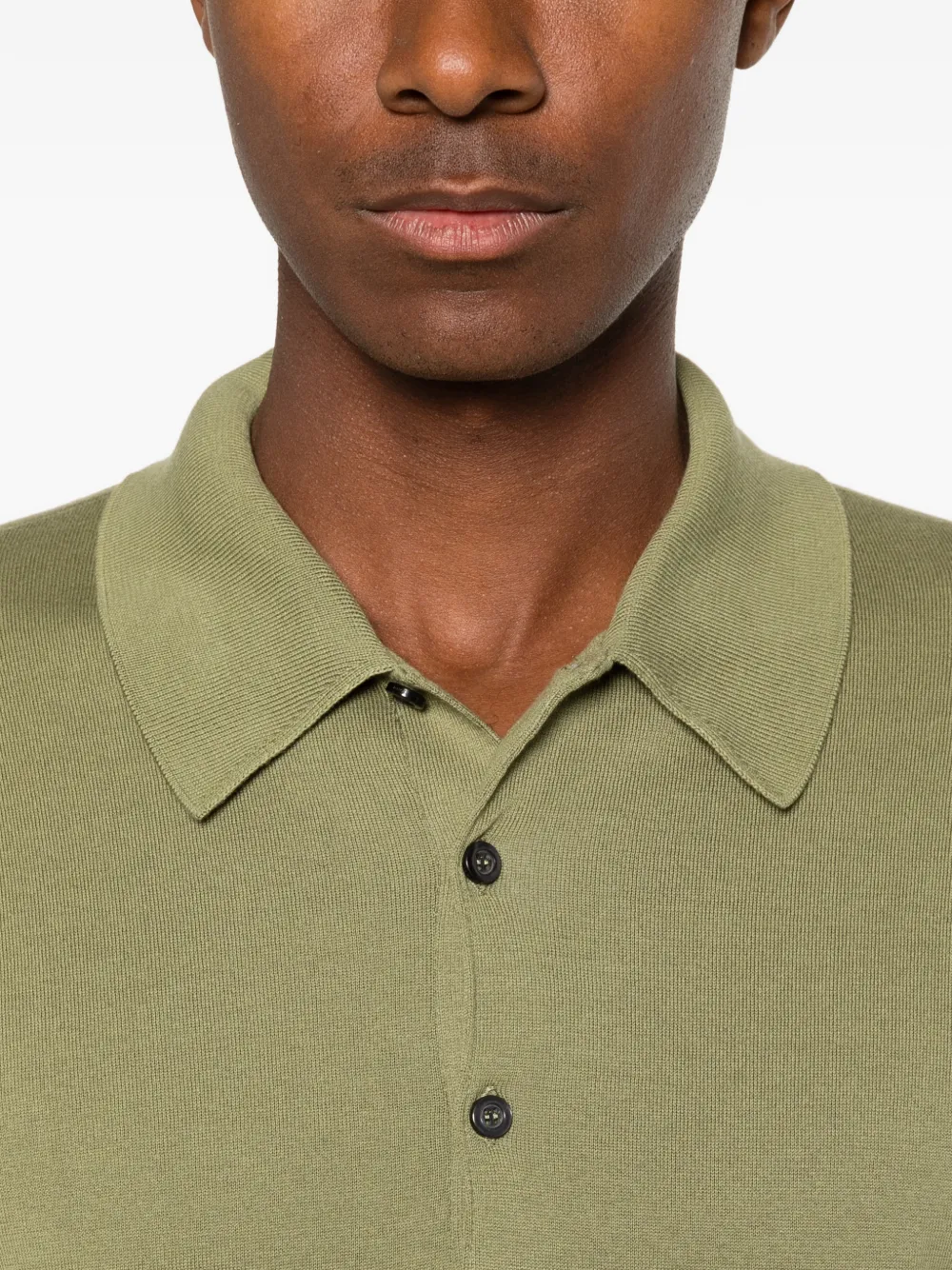 John Smedley Poloshirt Groen