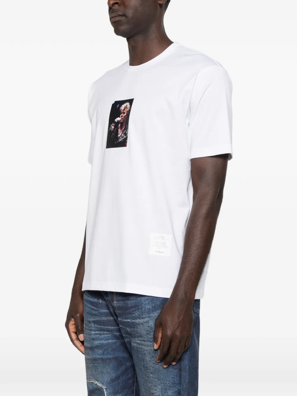 Junya Watanabe MAN T-shirt met grafische print Wit