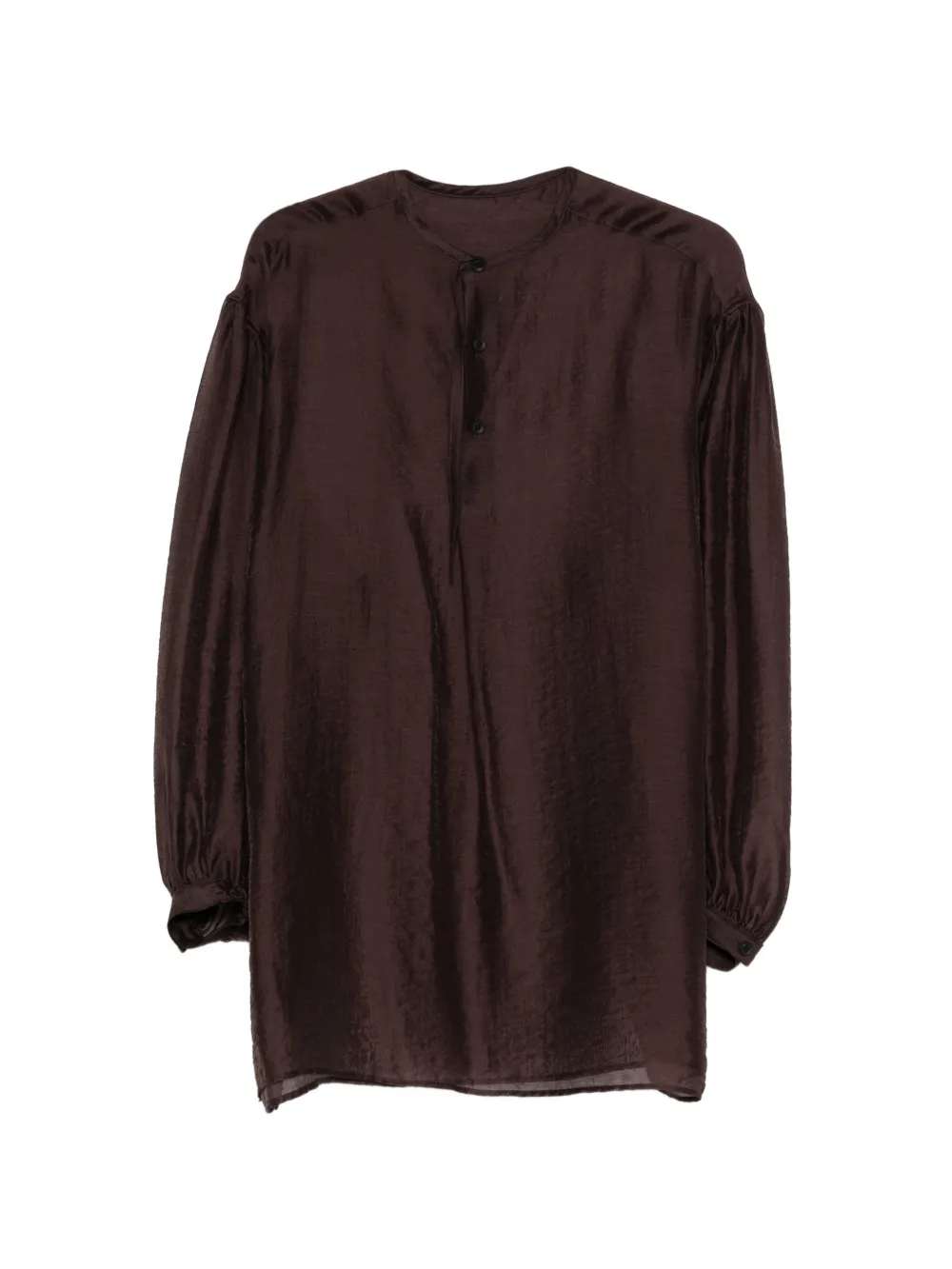 Yohji Yamamoto crew-neck shirt - Marrone