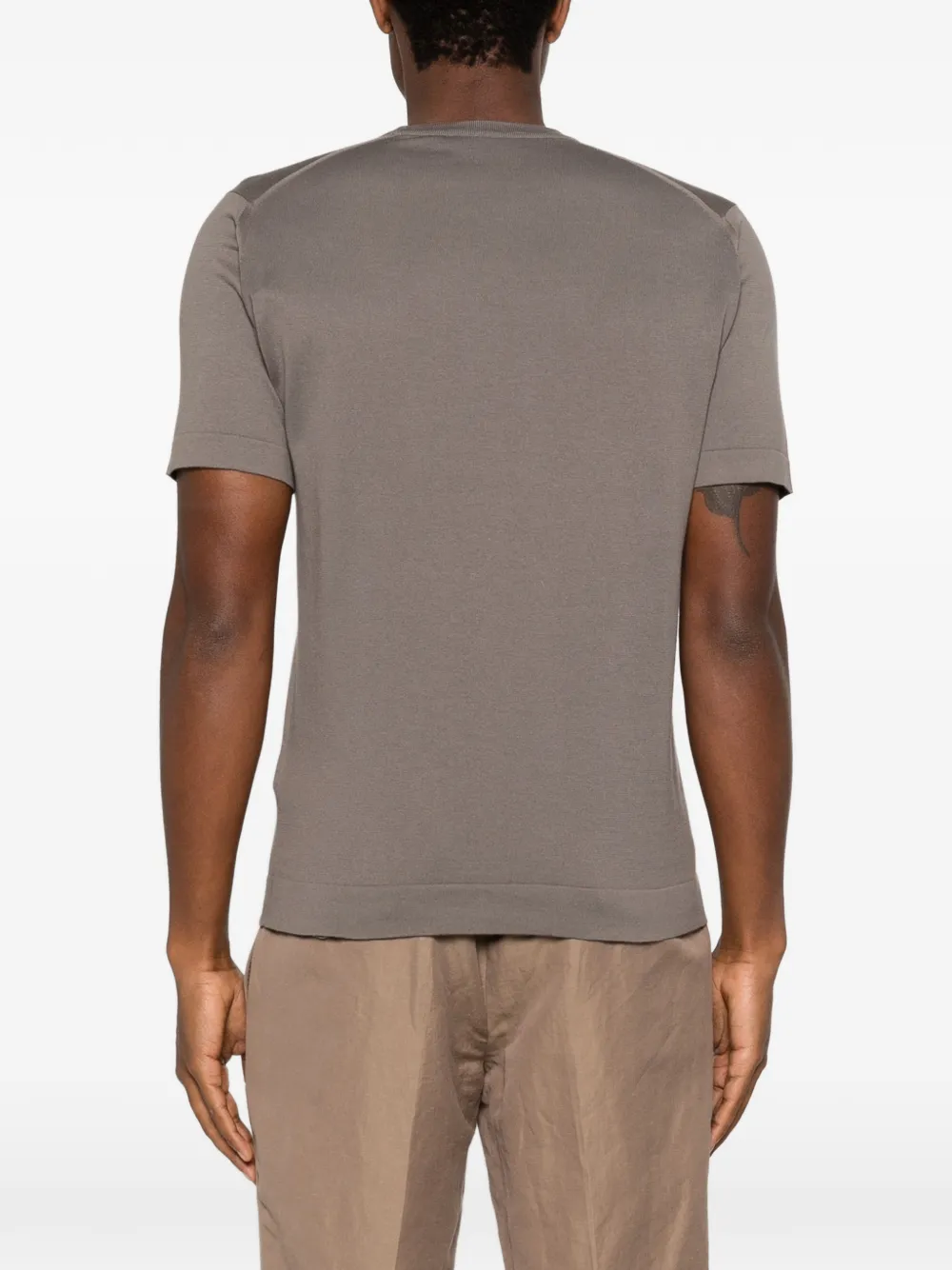 John Smedley Lorca T-shirt Grijs