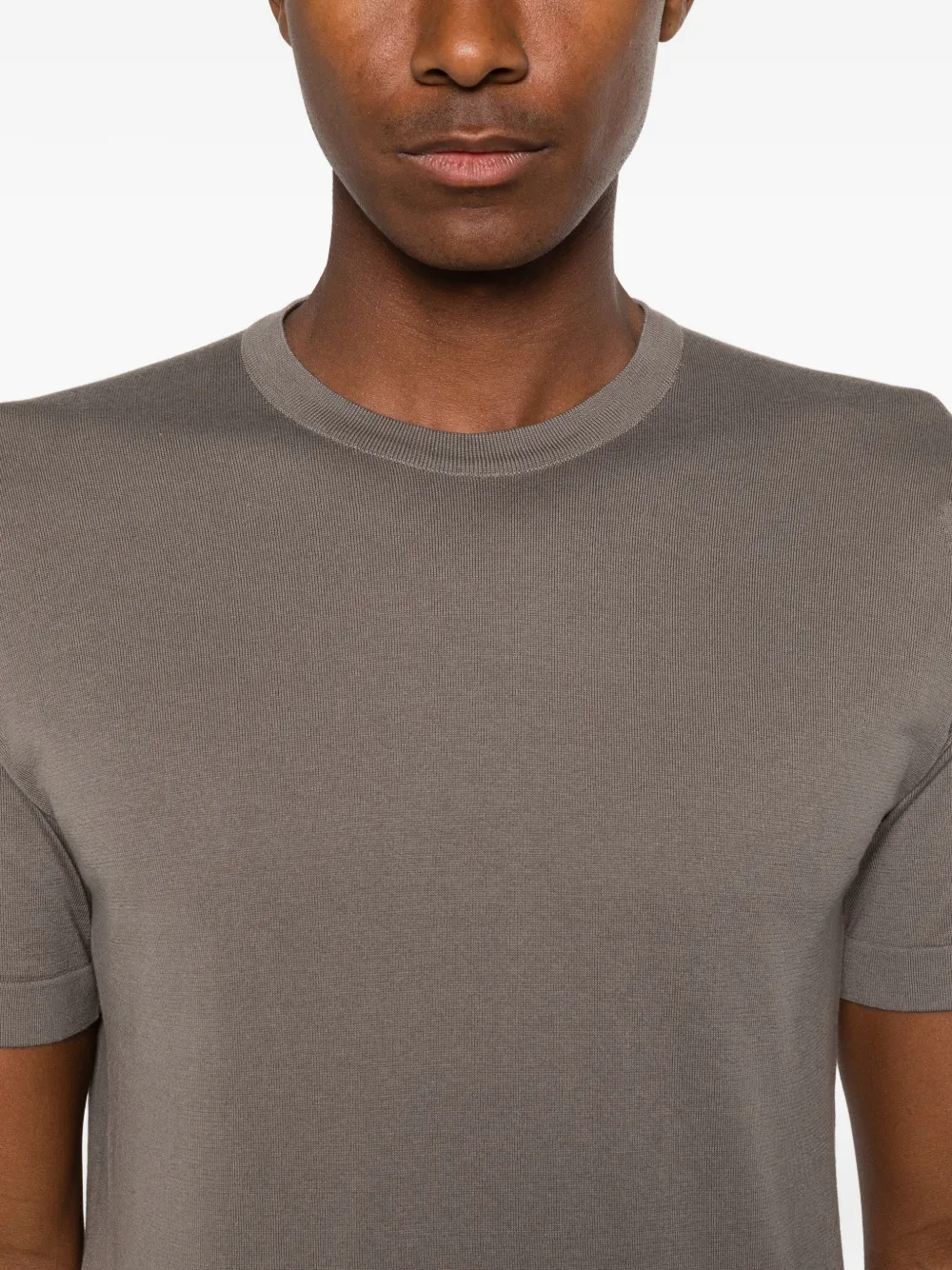 John Smedley Lorca T-shirt Grijs