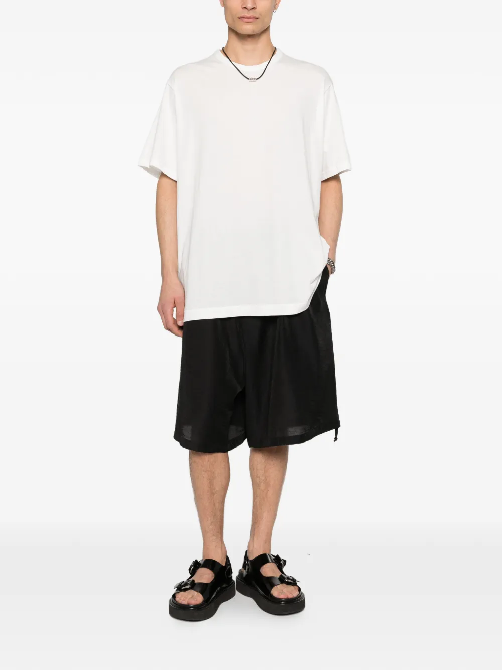 Yohji Yamamoto Katoenen T-shirt Wit