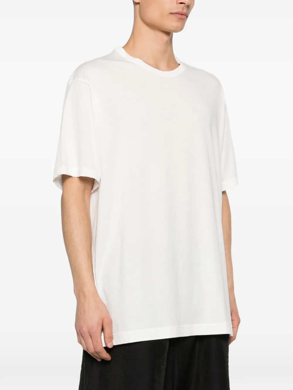 Yohji Yamamoto Katoenen T-shirt Wit