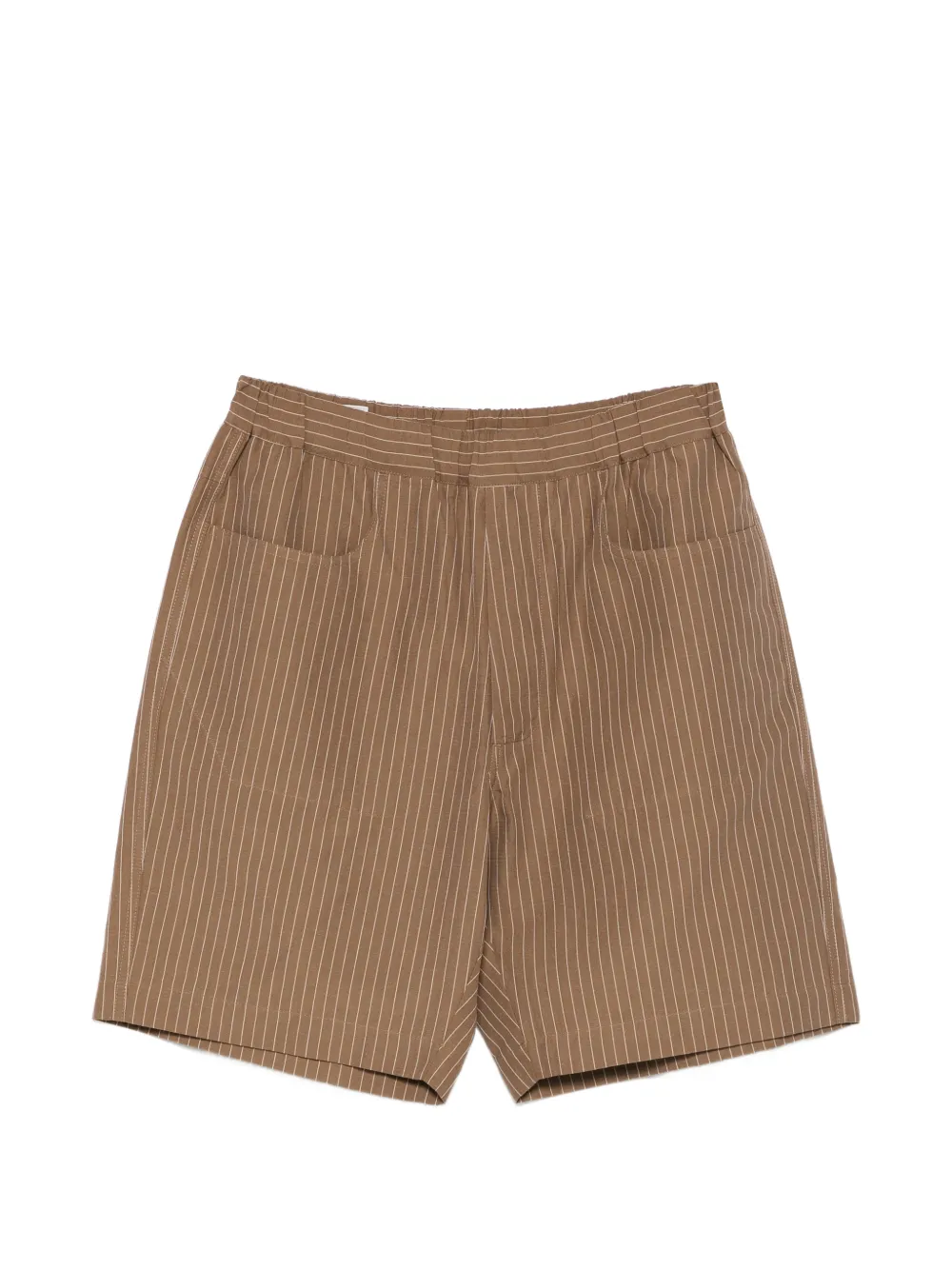 RANRA striped pocket shorts - Marrone