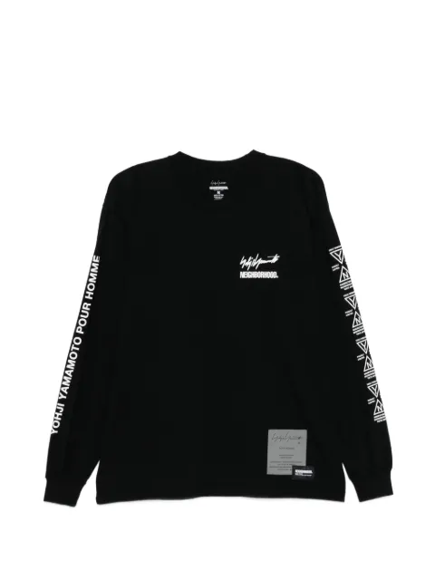 Yohji Yamamoto x Neighborhood långärmad sweatshirt