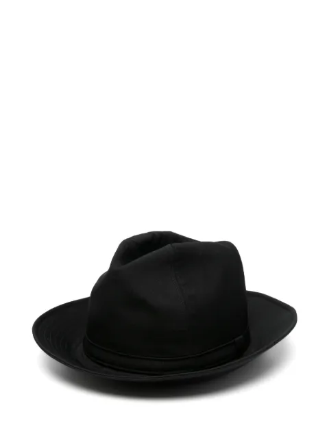 Yohji Yamamoto broad-brim fedora hat