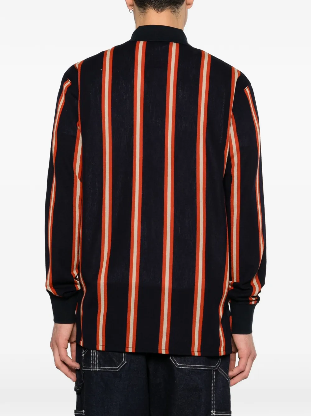 Junya Watanabe MAN Gestreept poloshirt Blauw