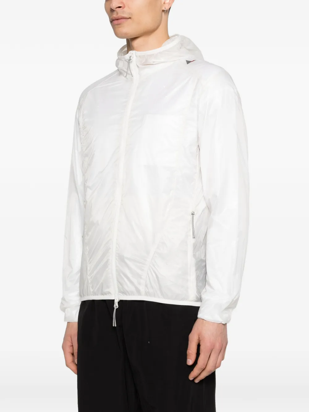  Roa Logo-detail Hooded Jacket - White 