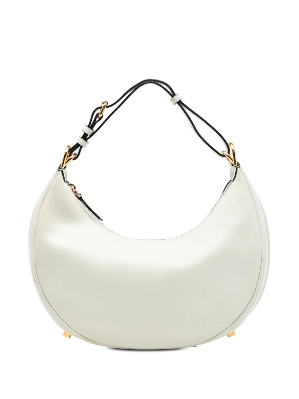 Fendi Pre-Owned 2010-2026 Small Leather Fendigraphy hobo bag - Bianco