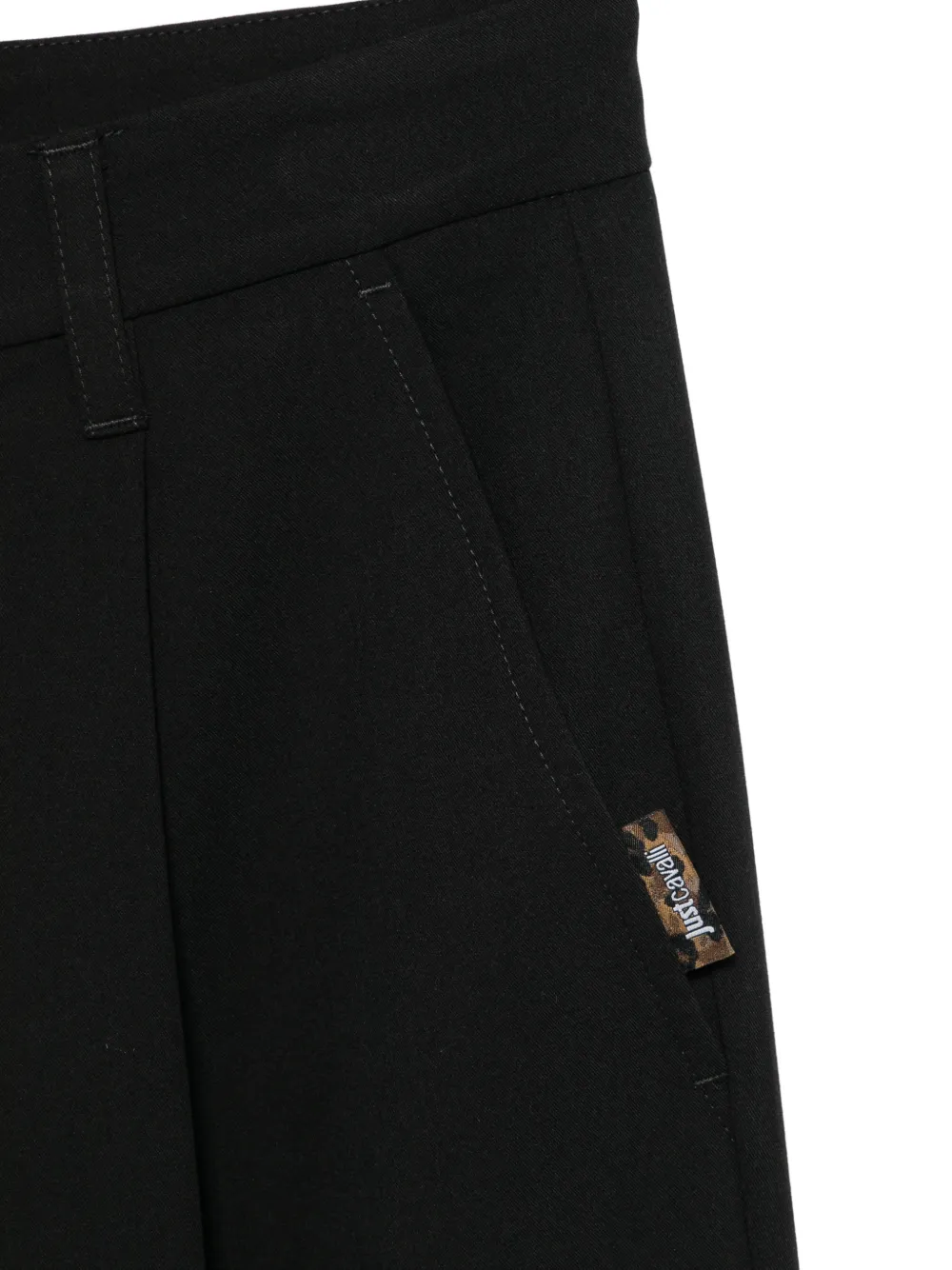 Just Cavalli Broek met logo Zwart