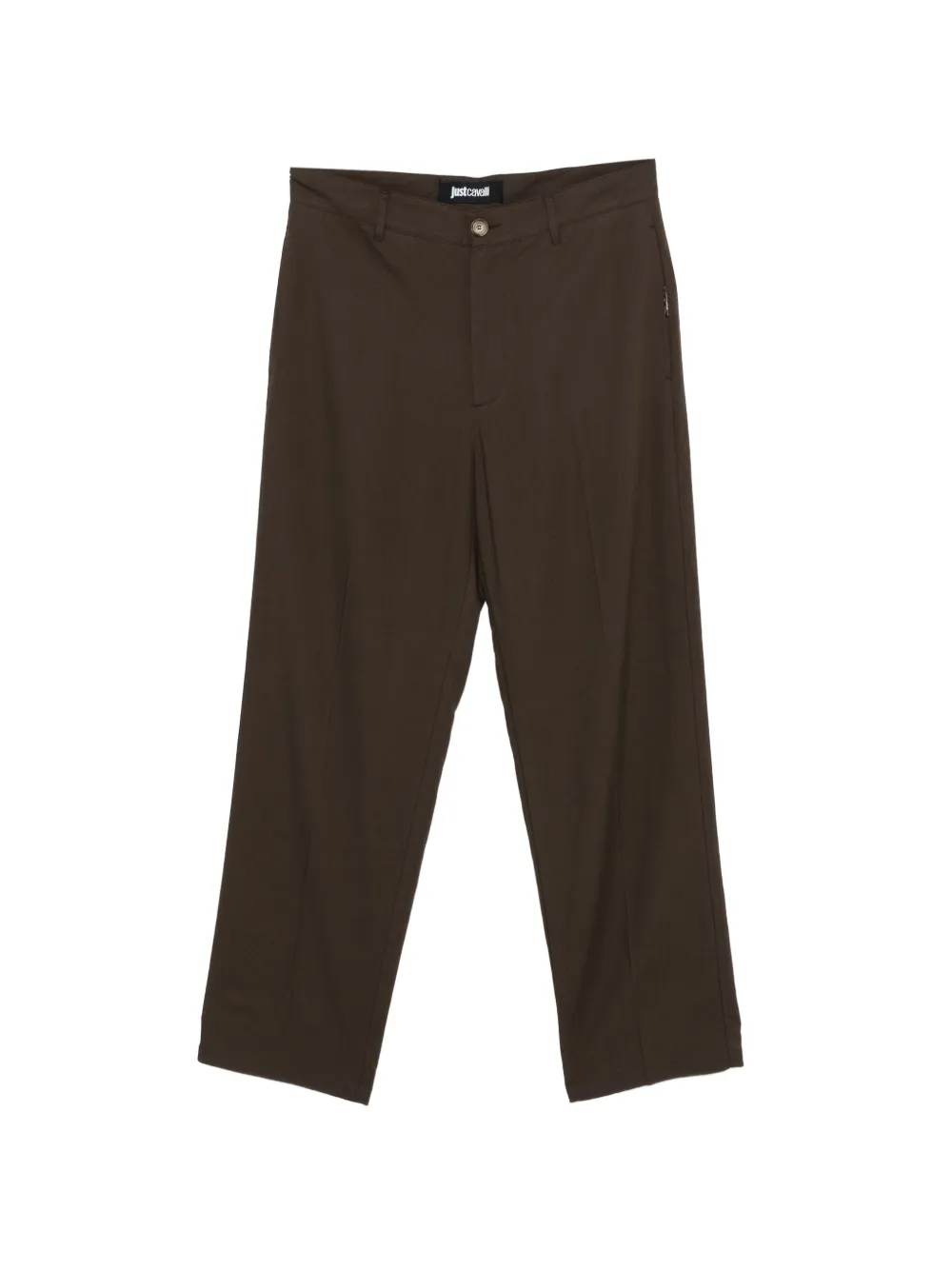 Just Cavalli solid trousers - Marrone