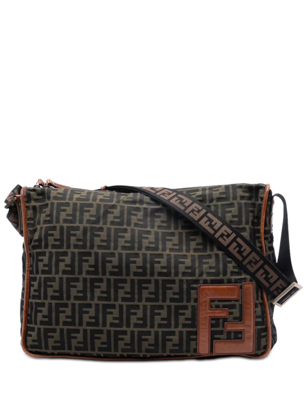 Fendi Pre-Owned 2000-2010 Zucca Canvas crossbody bag - Marrone