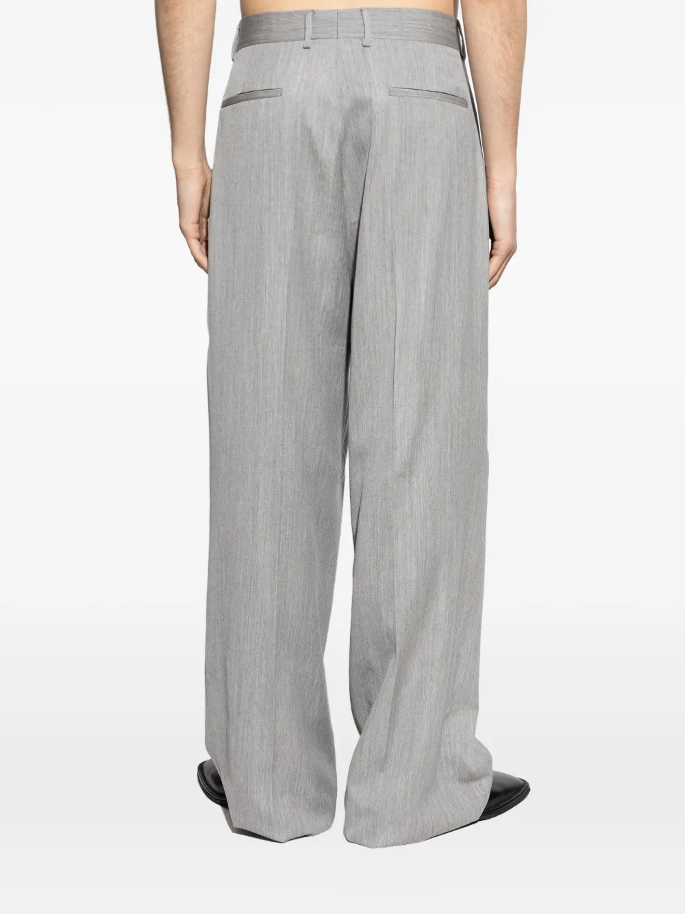 AMIRI Broek met riemlussen Grijs