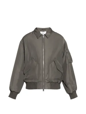 ジャケット・アウター ISSEY MIYAKE band collar jacket 3 gray Homme Plissé Issey Miyake Carrier Carried button-front Bomber