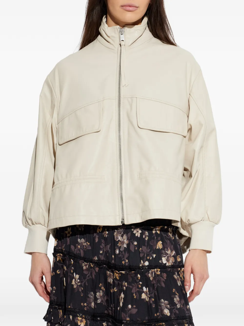 Flor Zip-Up Flap-Pocket Jacket