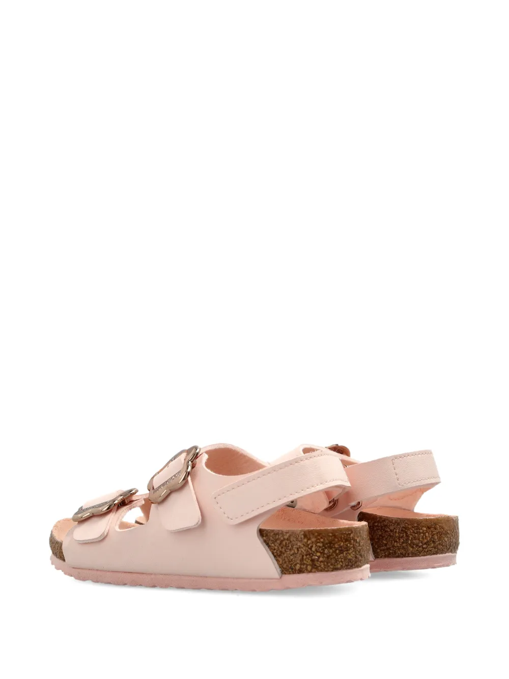Birkenstock Kids Milano flower-buckle sandal Roze