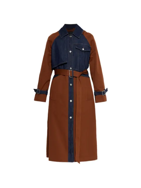 AllSaints Daily belted panelled coat