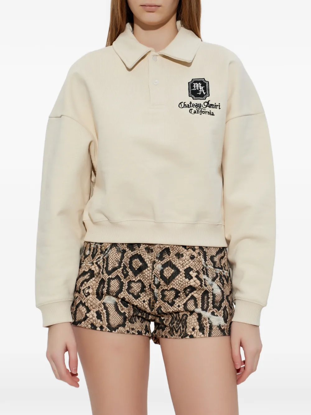 AMIRI MA Chateau polotrui Beige