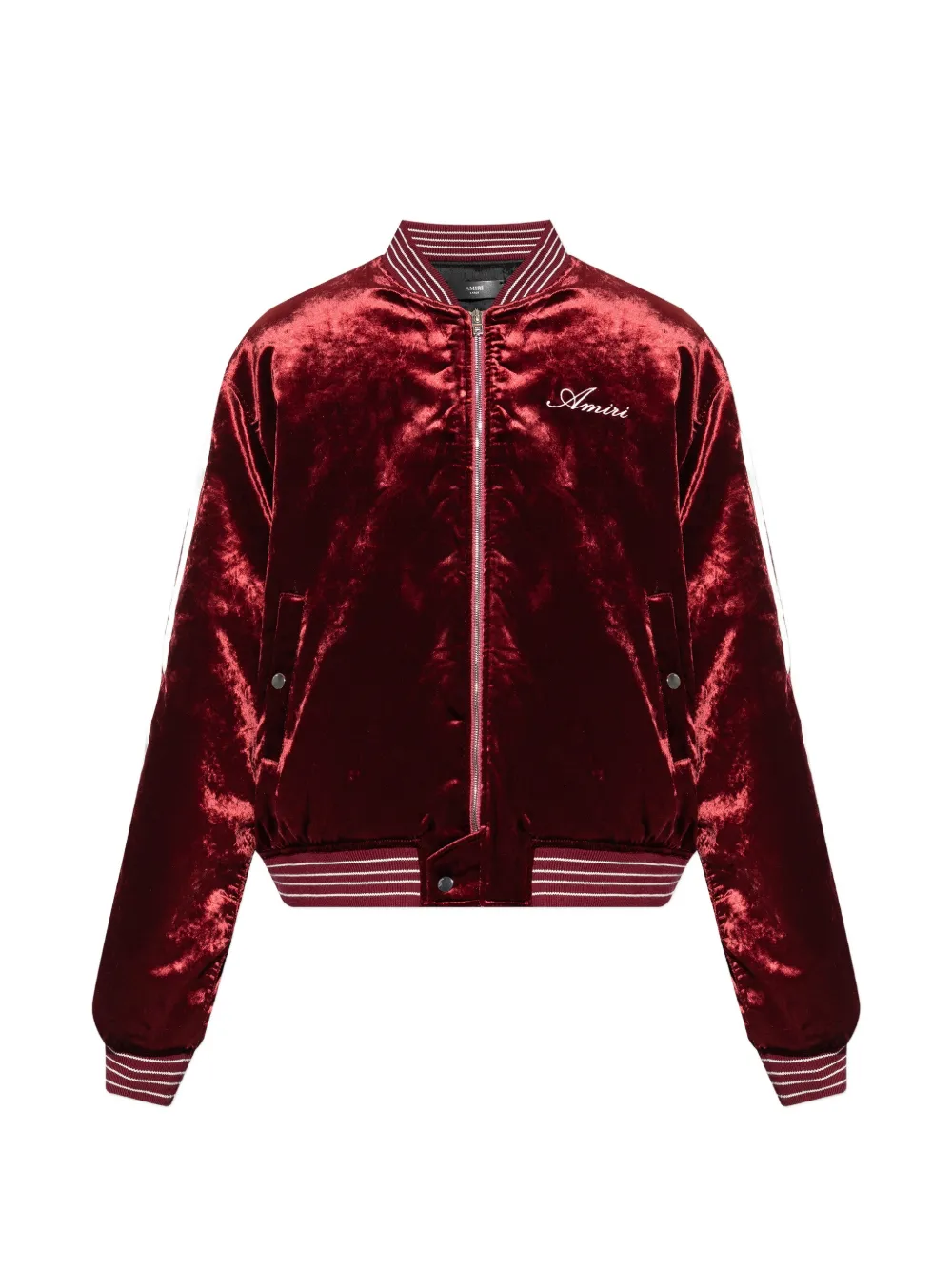 AMIRI bone detail bomber jacket - Rot