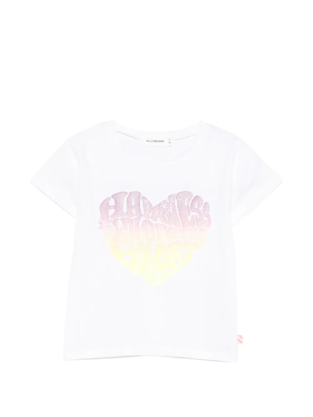 Billieblush slogan-print T-shirt - Bianco