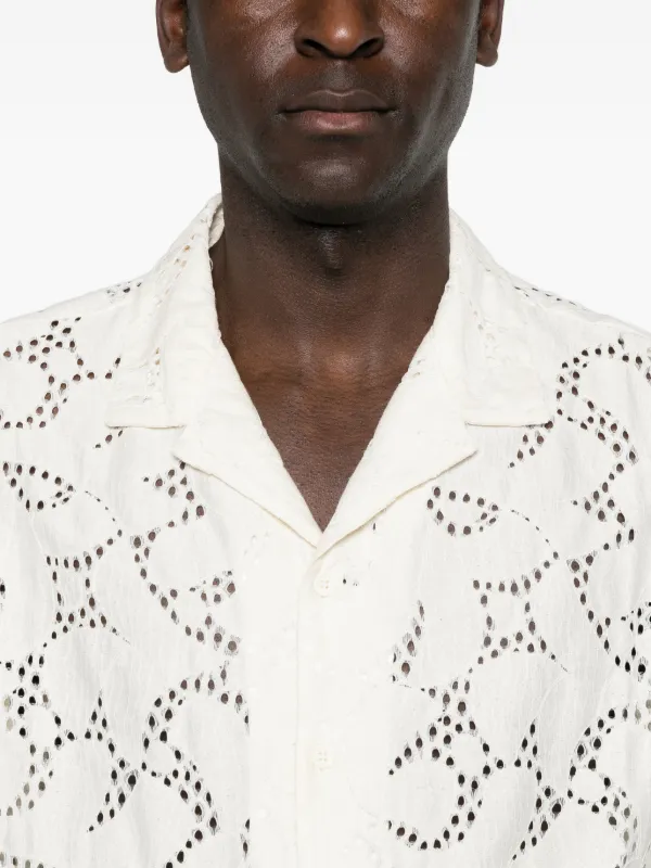 just cavalli dress shirt Just Cavalli Men L/slv Dress Shirt Sz M(est) Beige White striped 100% cotton