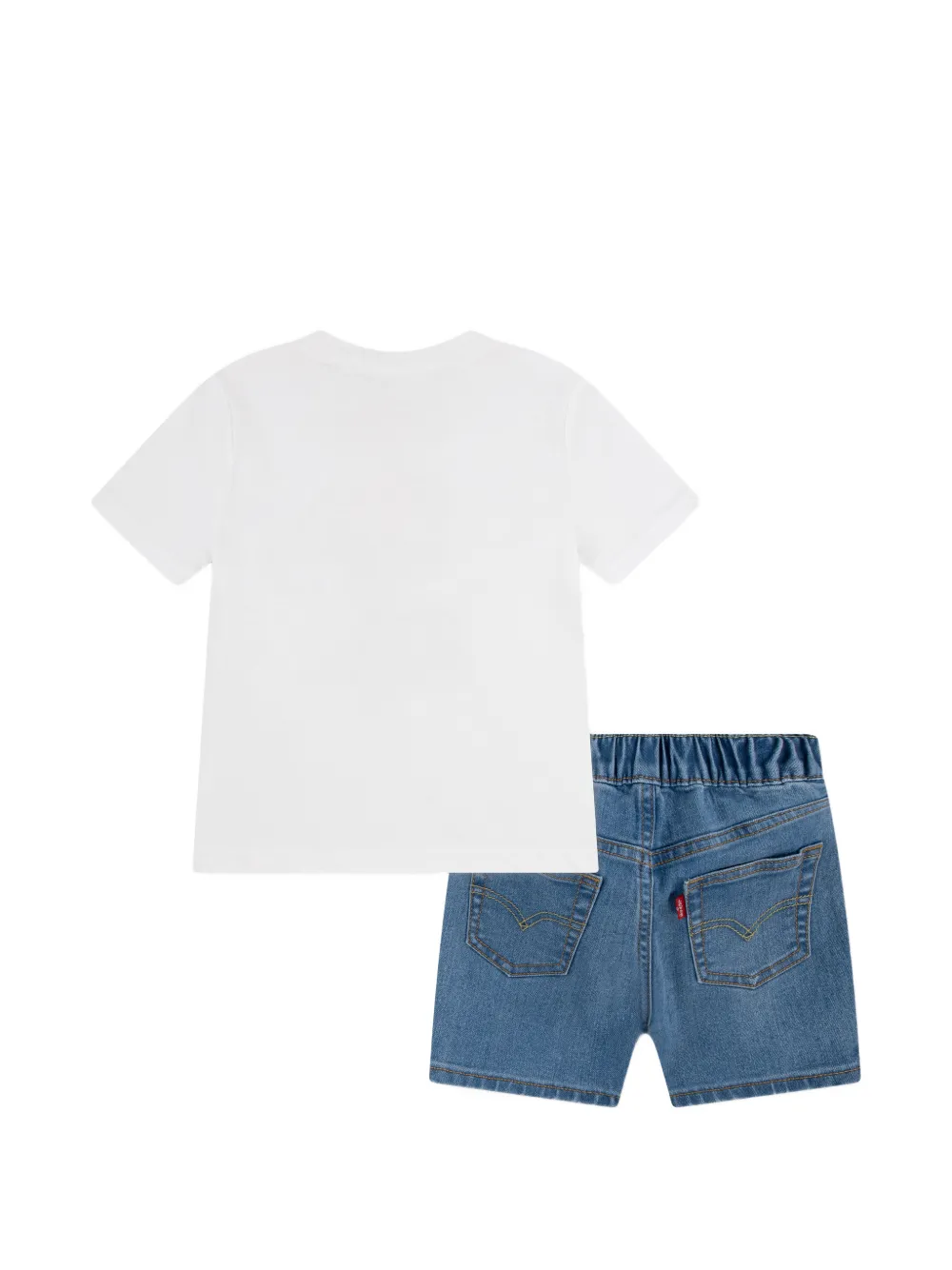  Levi's Kids Teddy-graphic Shorts Set (set Of Two) - White 